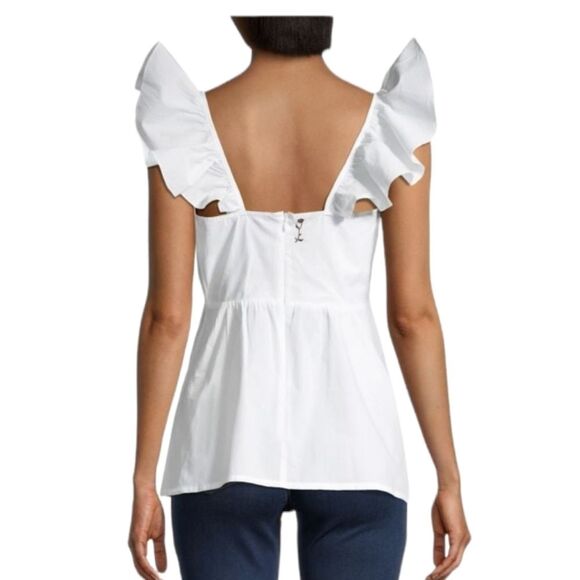 FRENCH‎ CONNECTION Azana Ruffle Empire Top SIZE 8 - Picture 10 of 13